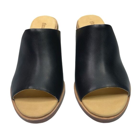 Soludos Black Leather Capri Mule Shoes - Size 8 - Picture 2 of 11